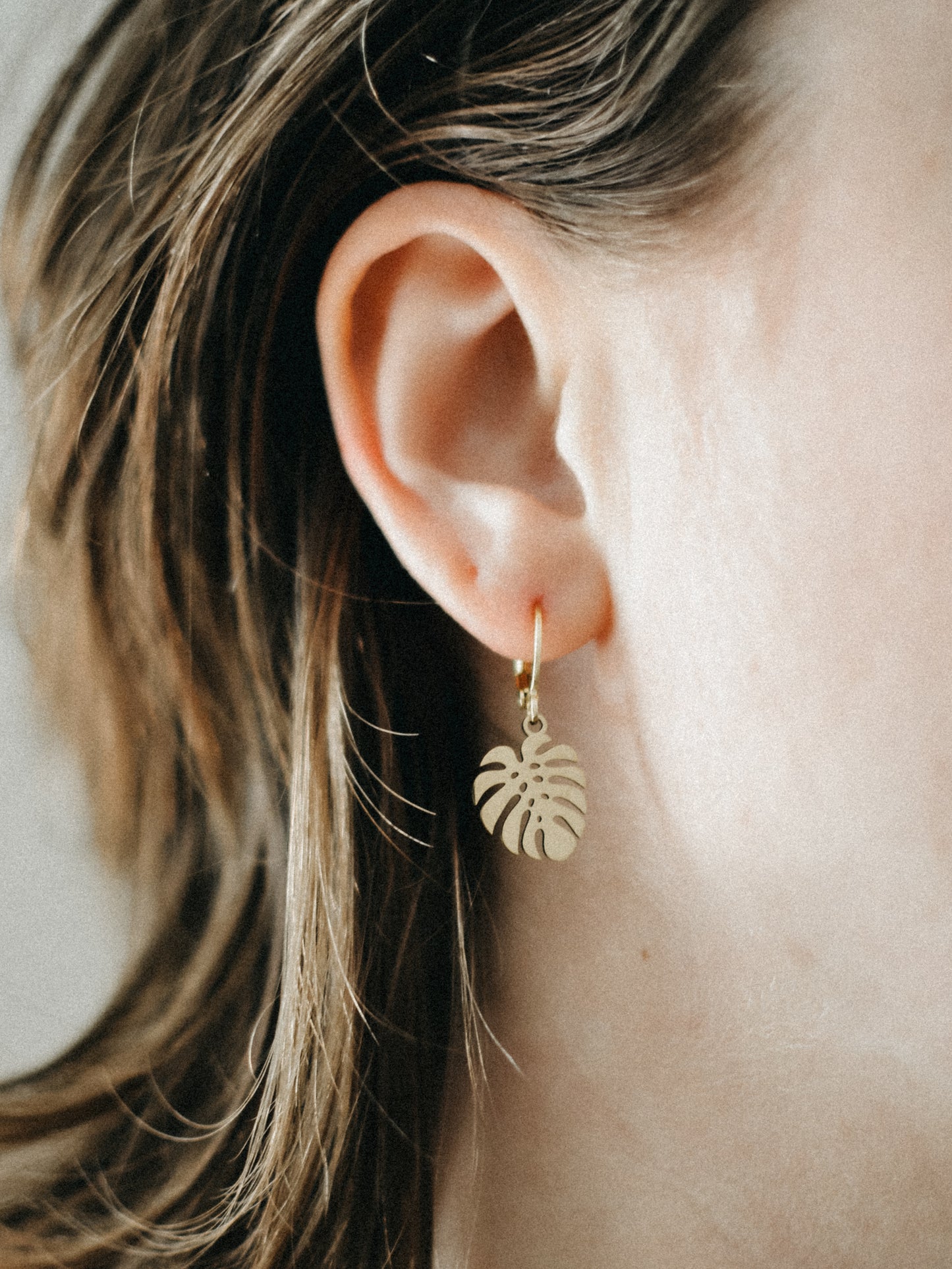 Monstera - Oorbellen