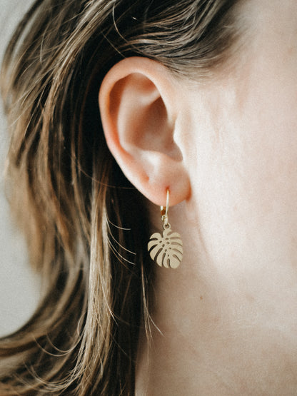 Monstera - Oorbellen